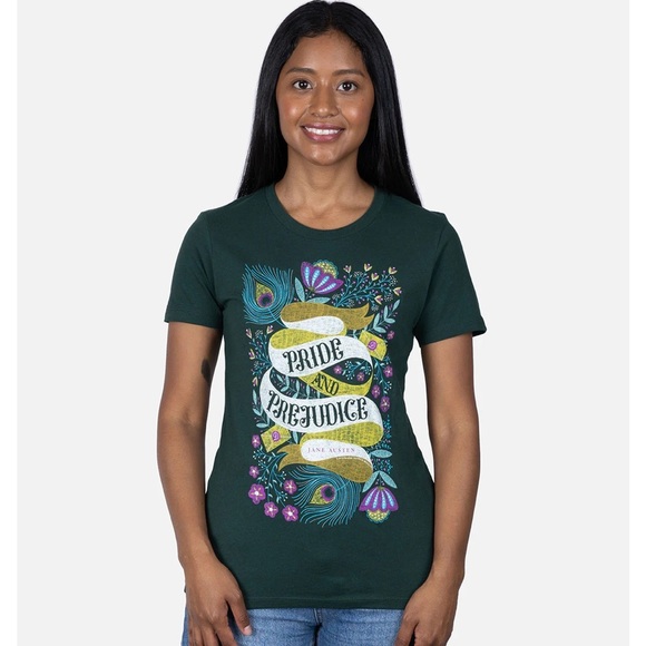 NWT Out of Print Pride and Prejudice Women's Crew T-Shirt Size XXL - Picture 1 of 6